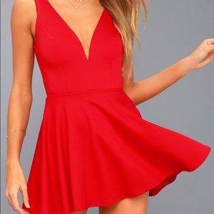 I Feel Good Red Skort Dress LULUs